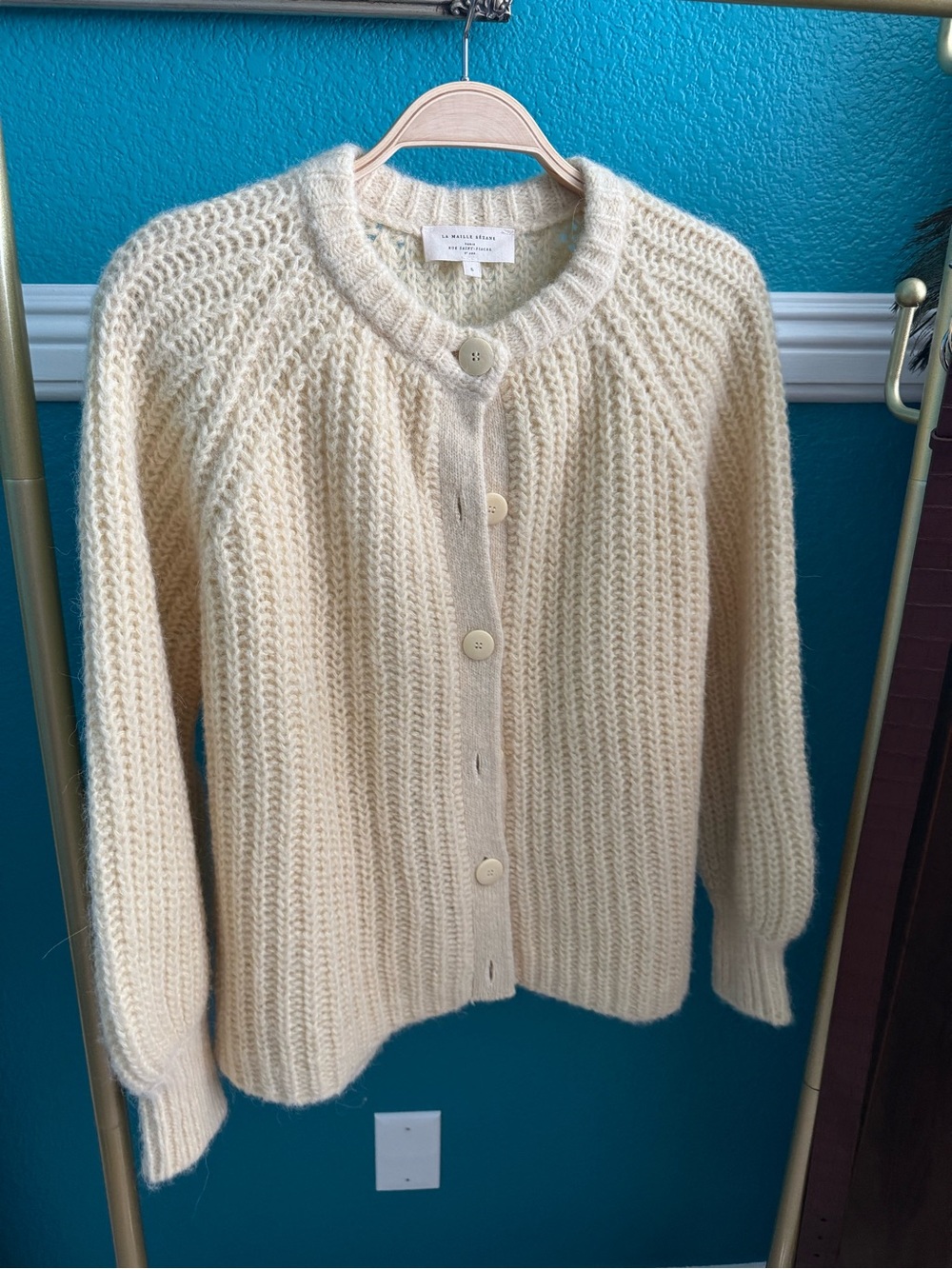 Sézane Emile Butter Yellow Cardigan